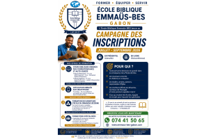🎓 CAMPAGNE DES INSCRIPTIONS 2026  École Biblique Emmaüs-BES