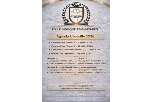 Modalités d’Inscription et de Formation École Biblique Emmaüs-BES-Gabon